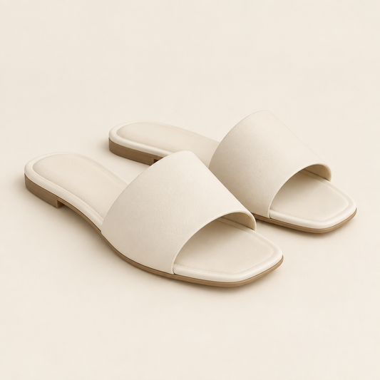 AI-generated concept artwork for Notting Hill women's slide sandals